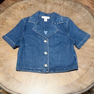 Rachel Zoe Blue Denim Blazer/Top